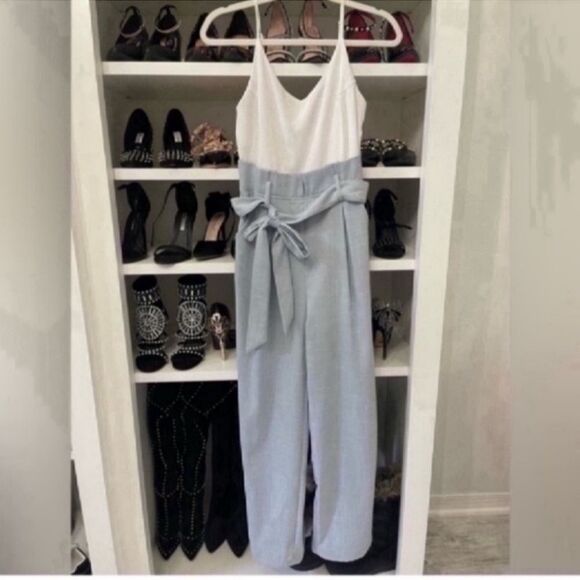 NWT BLUE JUMPSUIT WITH POCKETS Size Small - Picture 8 of 12